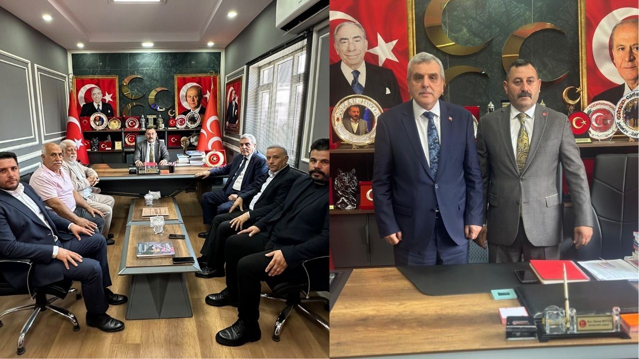 Zeynel Abidin Beyazgül'den Mhp İl Başkanı Mutlu'ya Ziyaret Kapak