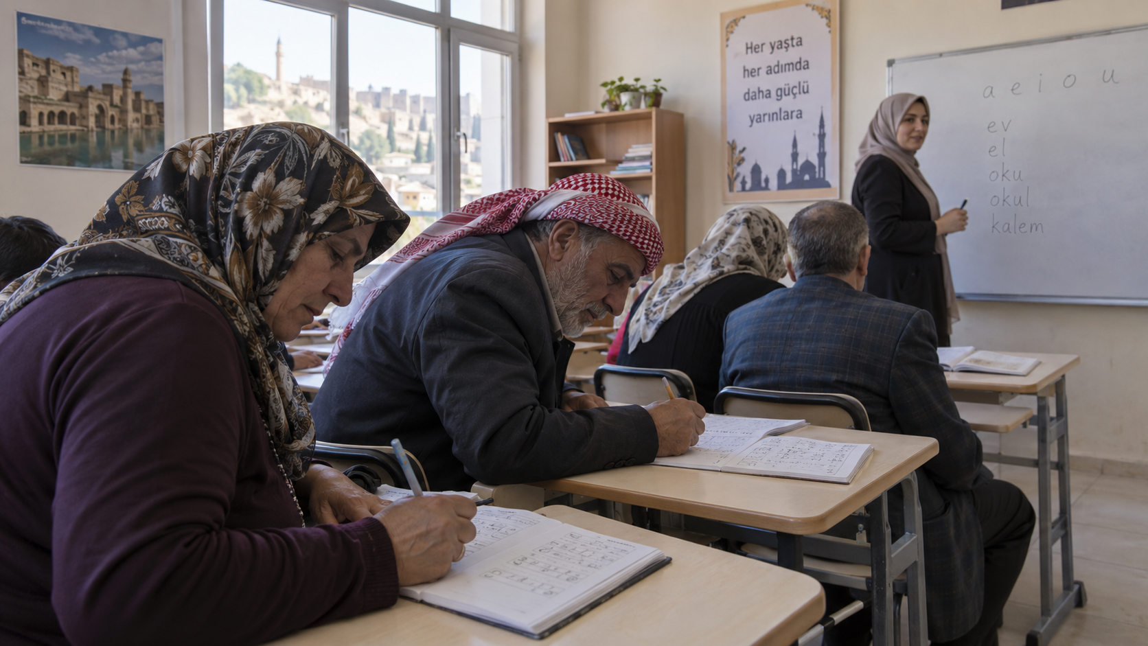 Sanliurfa Okuma Yazma Sinifi Yetiskinler